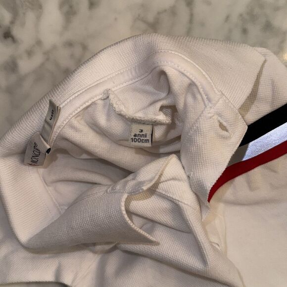 Moncler Kids Polo Shirt with Red, White, and Navy Stripes 3Y - Picture 8 of 8